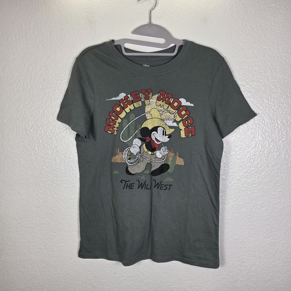 Disney Mickey Mouse Short Sleeve Shirt T-shirt “The Wild West” Size XS